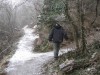 A jég miatt nehéz volt az ösvényen maradni