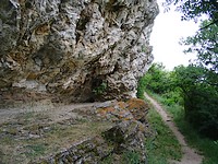 fotó a nyereg-hegyi földtani szelvényről